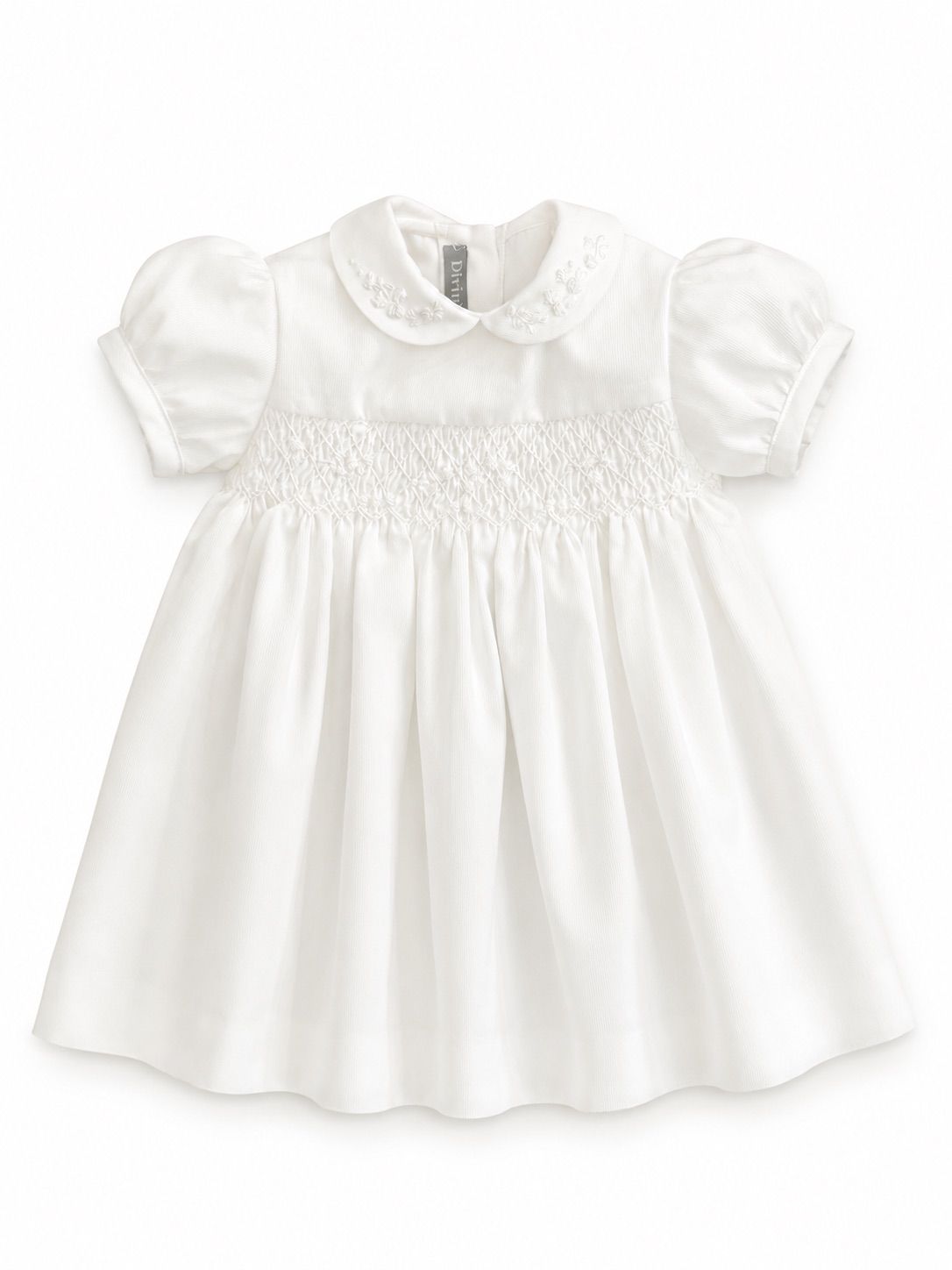ALL WHITE SMOCKED DRESS