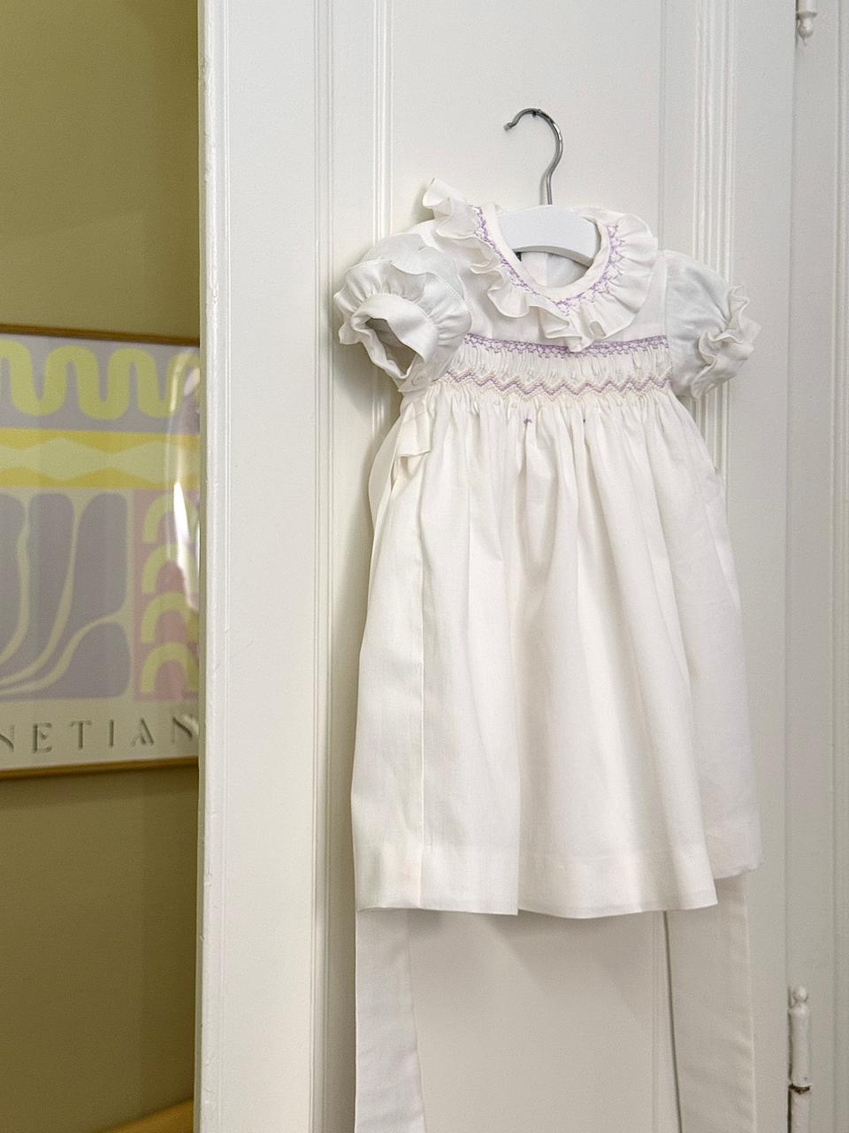 LILAC SMOCKED DRESS