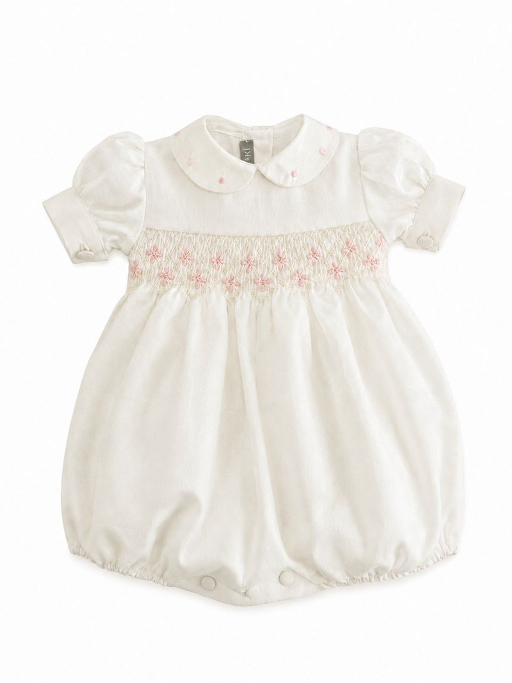 PINK SMOCKED ROMPERS