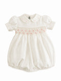 PINK SMOCKED ROMPERS