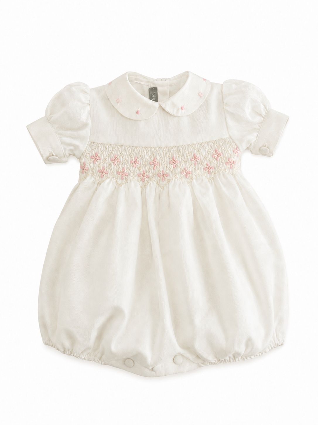 PINK SMOCKED ROMPERS