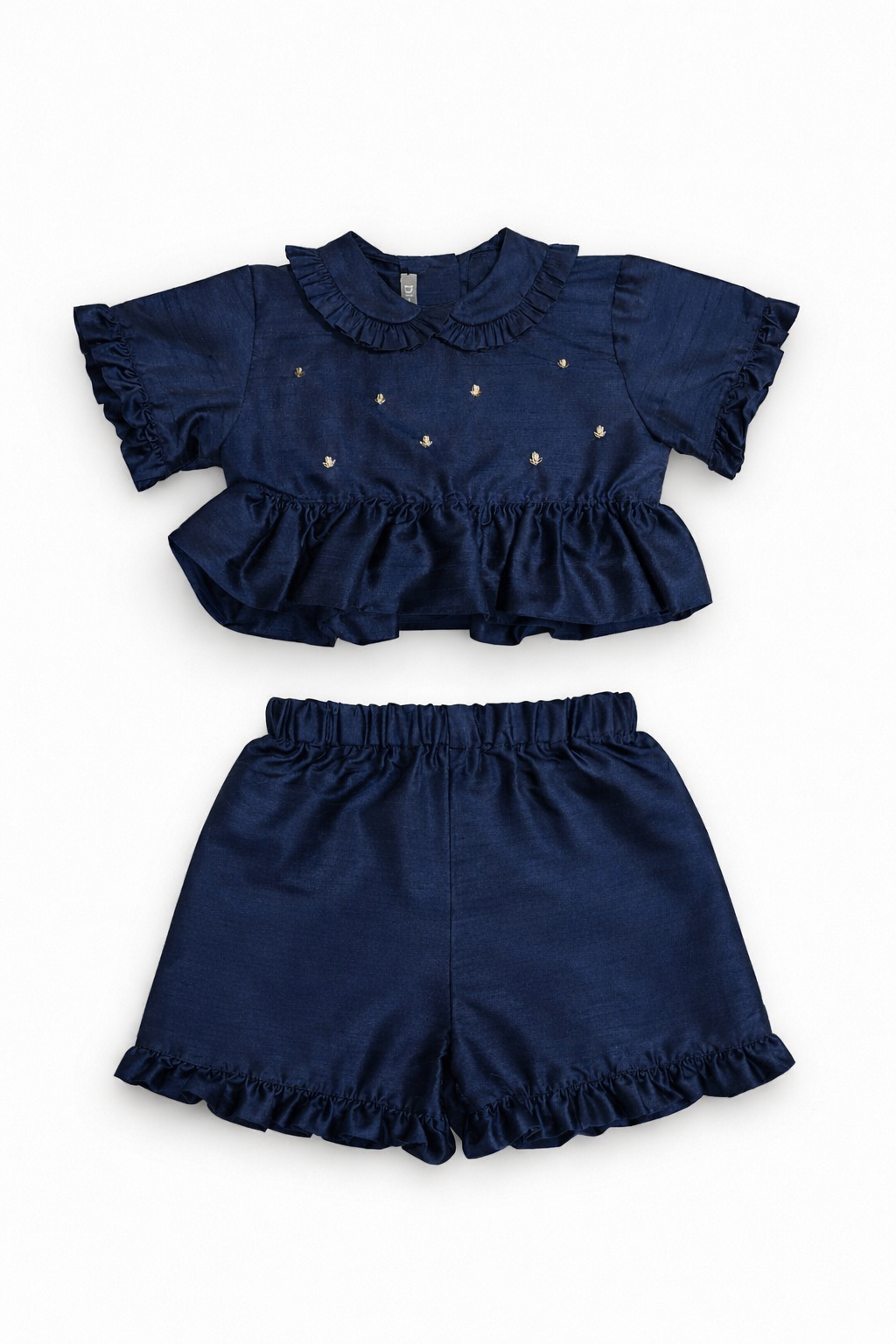 NAVY SILK SET