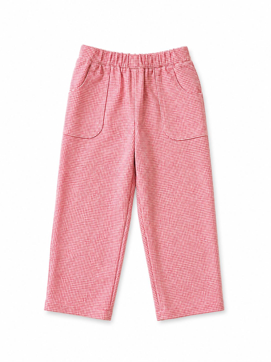 RED GINGHAM PANTS