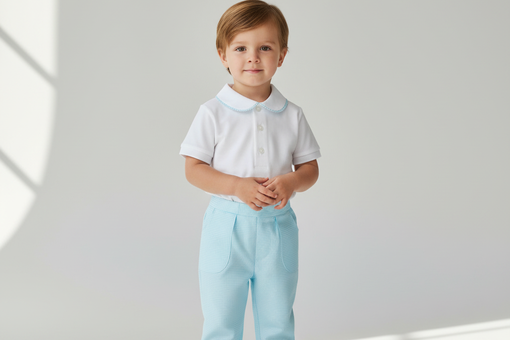 Bambino con completo Divini Sartoria