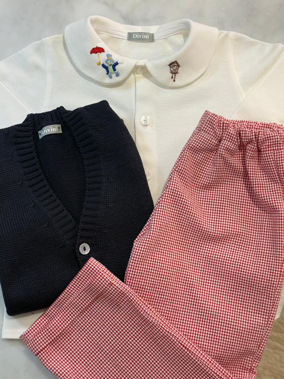RED GINGHAM PANTS