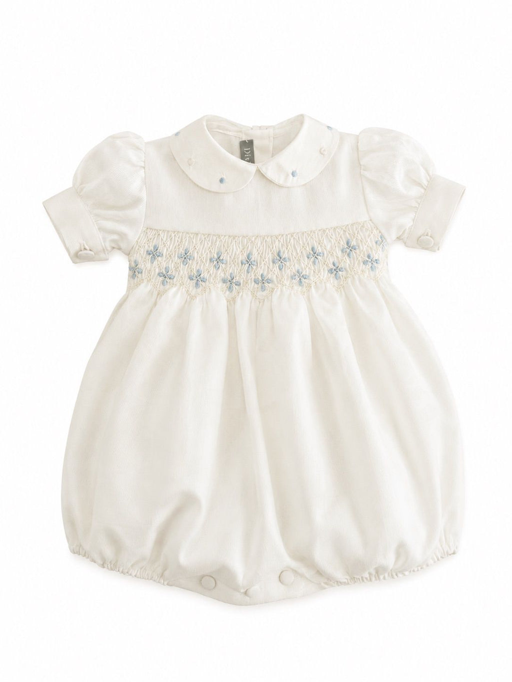 BLUE SMOCKED ROMPERS